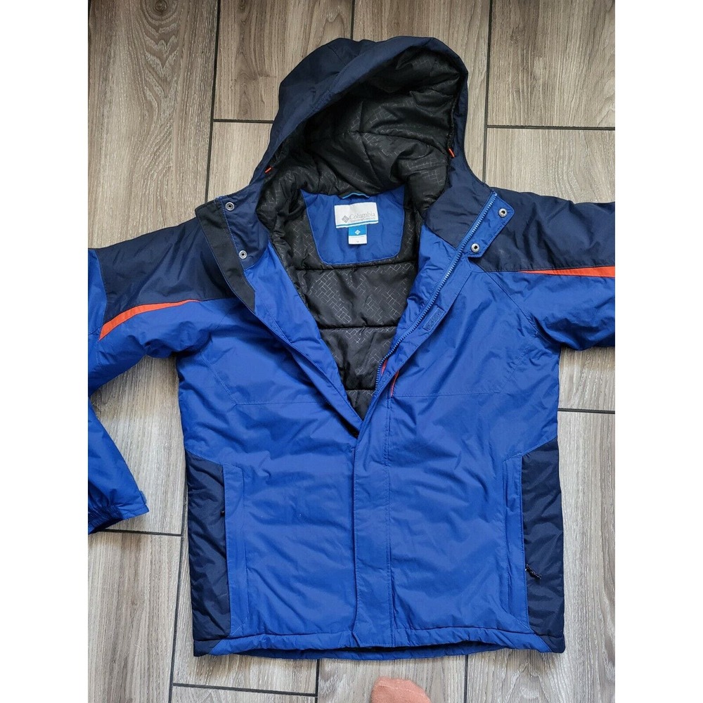 Columbia Winter Jacket Ski Coat Jacket Waterproof Water-resistant Fabric M Blue